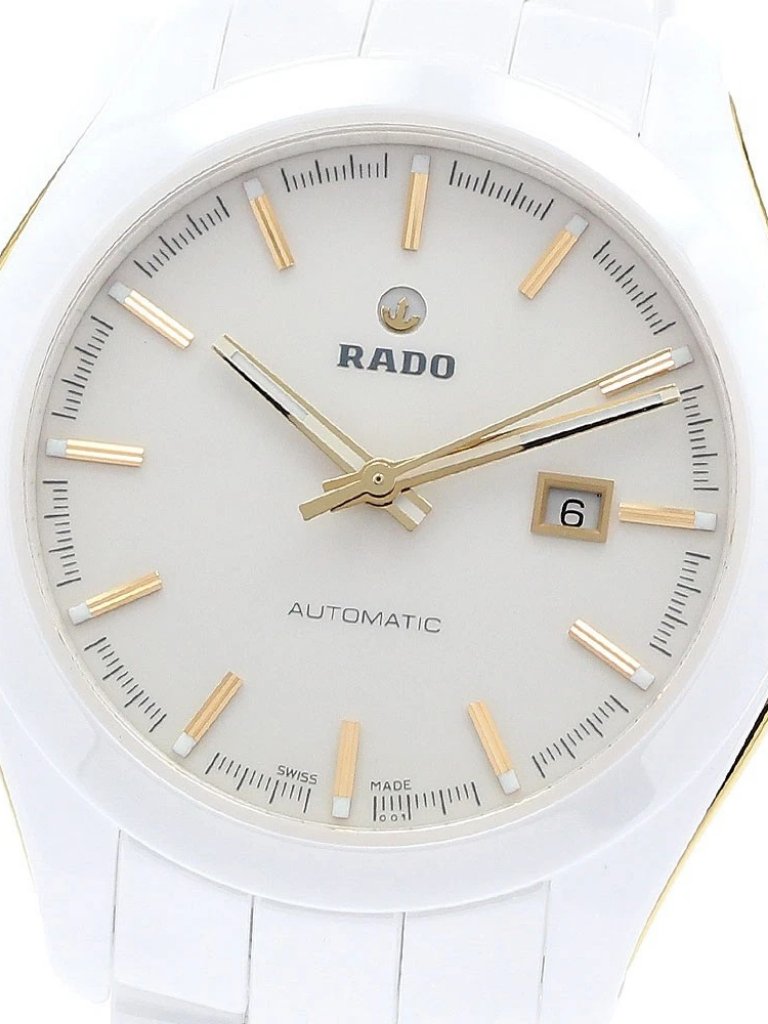 Rado Hyper Chrome R32255712 Date White Dial Automatic Ladies Watch902960